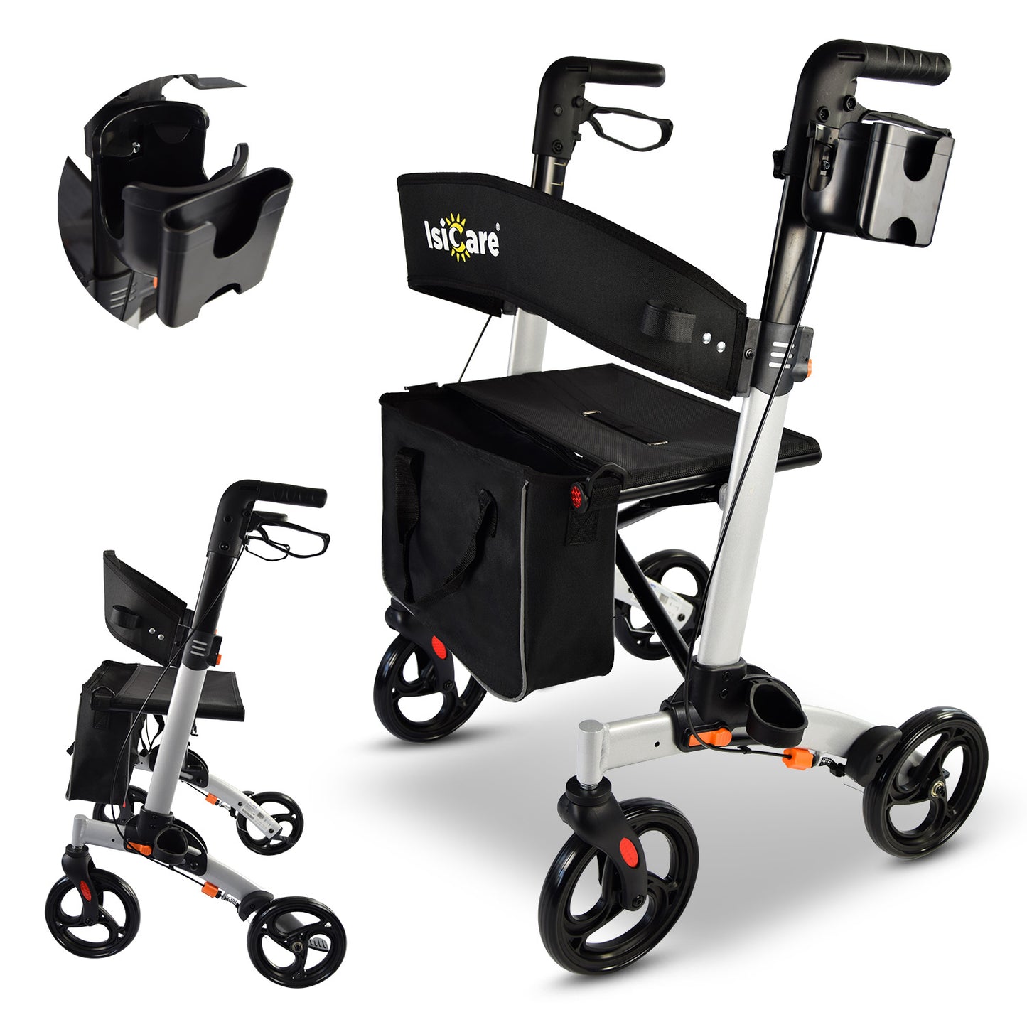 ISICARE Leichtgewichtrollator faltbar und ergonomisch