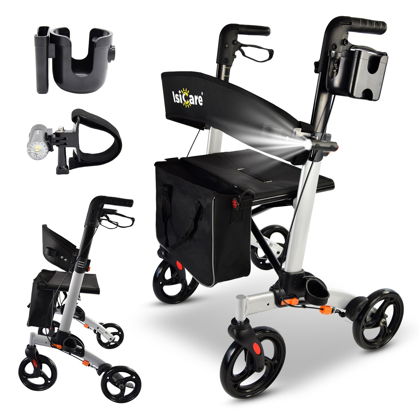 ISICARE Leichtgewichtrollator faltbar und ergonomisch