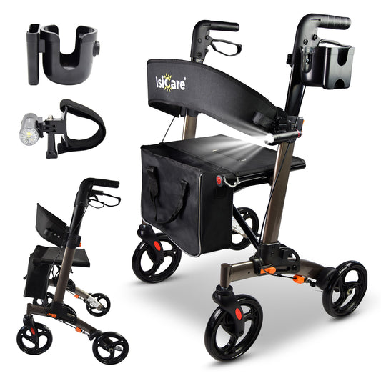 ISICARE Leichtgewichtrollator faltbar und ergonomisch